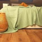 Cuvertura Best Cotton - Fagure, 220x240 cm,100% bumbac, verde menta