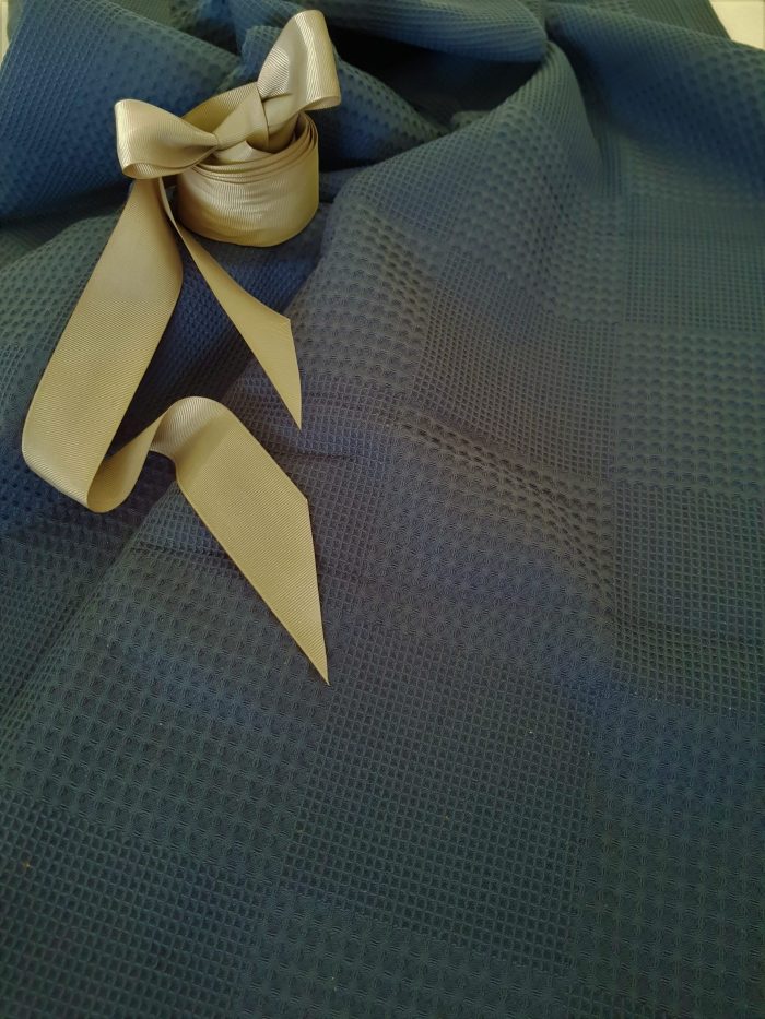 Cuvertura Best Cotton - Gofre, 220x240 cm,100% bumbac, bleumarin - imagine 4