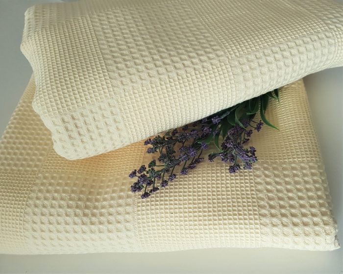 Cuvertura Best Cotton - Gofre, 220x240 cm,100% bumbac, galben pai - imagine 4