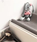 Pled copii Best Cotton - Fagure, 100x120 cm, 100% bumbac, gri