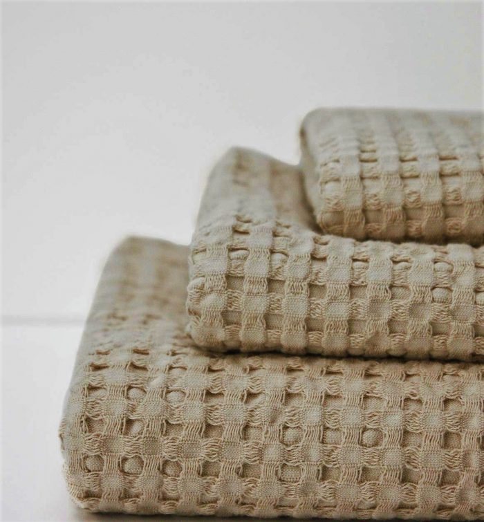 Pled copii Best Cotton - Fagure, 100x120 cm, 100% bumbac, bej - imagine 3