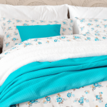 Cuvertura Best Cotton - Fagure, 220x240 cm,100% bumbac, aqua - imagine 9