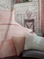 Cuvertura cu fete de perna, matlasate prin brodare Royal Home Butterfly - 250x260 cm, roz - imagine 2