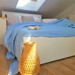 Cuvertura - Best Cotton - Fagure, 220x240 cm,100% bumbac, bleu