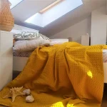 Cuvertura Best Cotton - Fagure, 220x240 cm,100% bumbac, mustar