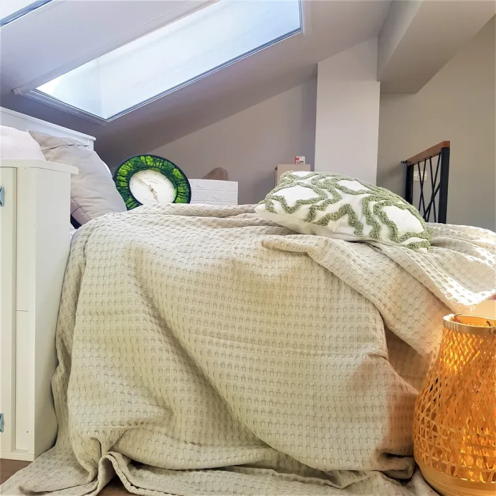 Cuvertura Best Cotton - Fagure, 220x240 cm,100% bumbac, ivoire - imagine 2