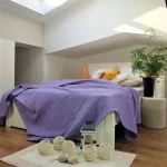 Cuvertura Best Cotton - Fagure, 220x240 cm,100% bumbac, mov