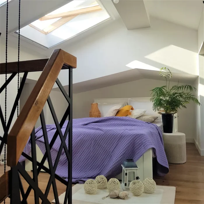 Cuvertura Best Cotton - Fagure, 220x240 cm,100% bumbac, mov - imagine 2