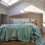 Cuvertura Best Cotton - Pique, 220x240 cm,100% bumbac, aqua - imagine 3