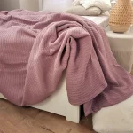 Cuvertura Best Cotton - Pique, 220x240 cm,100% bumbac, roz ars