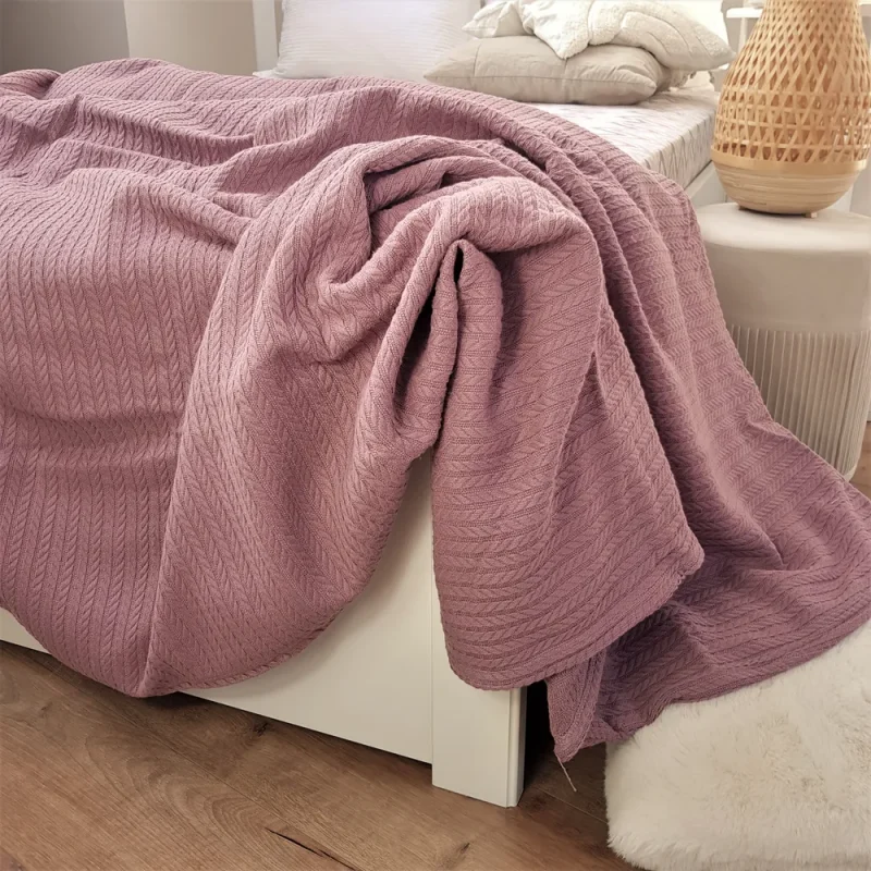 engros-cuvertura pat astoria home pique 220x240 cm bumbac roz ars 3