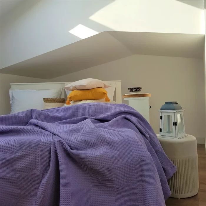 Cuvertura Best Cotton - Pique, 220x240 cm,100% bumbac, aqua - imagine 4