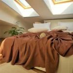 Cuvertura Best Cotton - Pique, 220x240 cm,100% bumbac, ciocolata - imagine 5