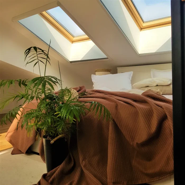 Cuvertura Best Cotton - Pique, 220x240 cm,100% bumbac, ciocolata - imagine 2