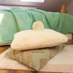 Cuvertura Best Cotton - Gofre, 220x240 cm,100% bumbac, verde menta - imagine 4