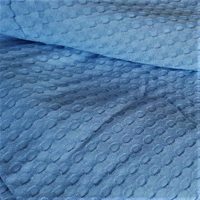 Cuvertura - Best Cotton - Fagure, 220x240 cm,100% bumbac, bleu - imagine 2