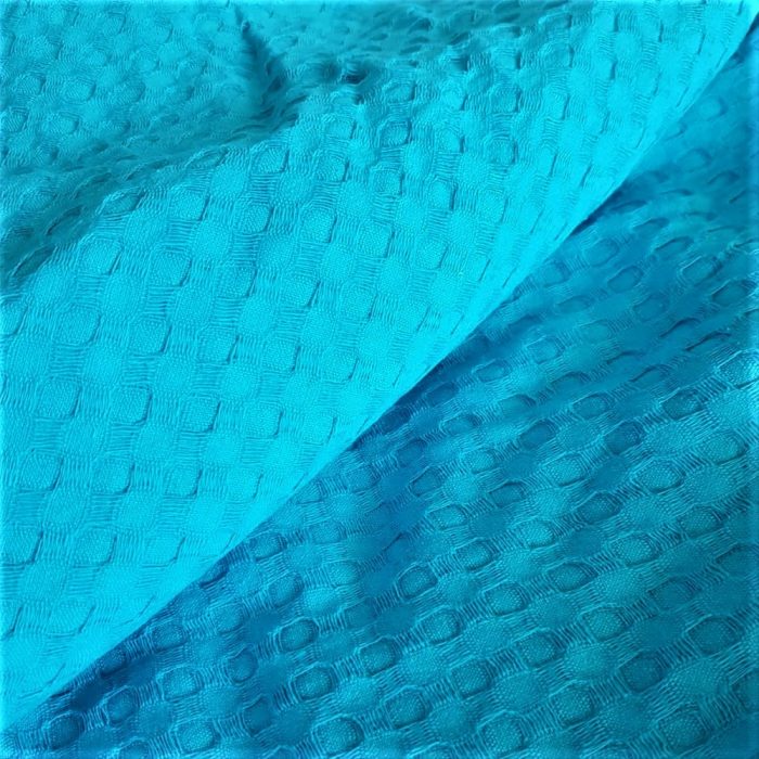 Cuvertura Best Cotton - Fagure, 220x240 cm,100% bumbac, aqua - imagine 3