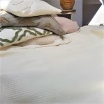 Cuvertura Best Cotton - Gofre, 220x240 cm,100% bumbac, ivoire - imagine 5