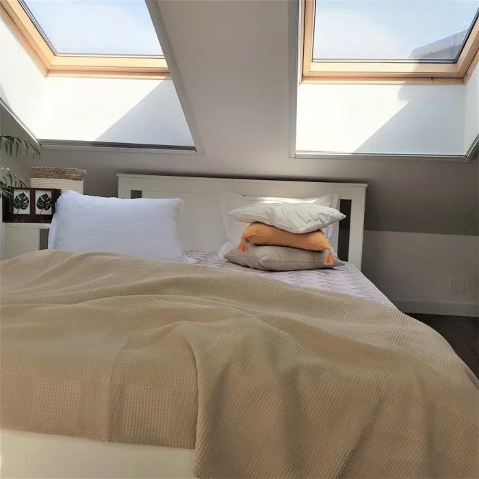 Cuvertura Best Cotton - Gofre, 160x240 cm,100% bumbac, cappuccino - imagine 4