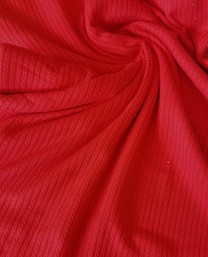 Cuvertura Best Cotton - Pique, 220x240 cm,100% bumbac, rosu - imagine 5