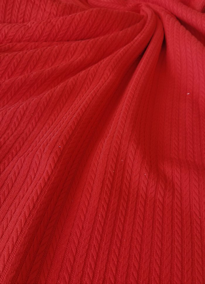 Cuvertura Best Cotton - Pique, 220x240 cm,100% bumbac, rosu - imagine 6