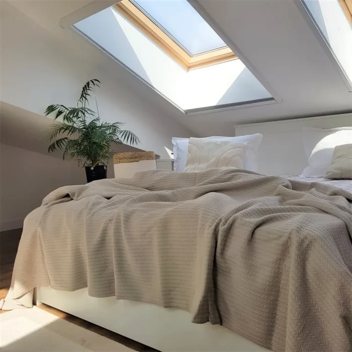 Cuvertura Best Cotton - Pique, 220x240 cm,100% bumbac, pearl - imagine 4