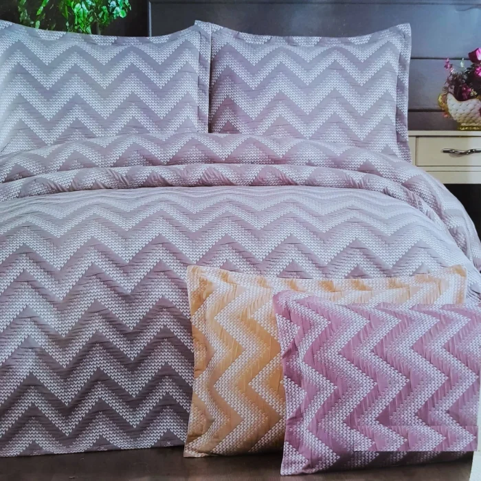 Cuvertura de pat cu 1 fata de perna, matlasate Royal Home Lodi - 170x240 cm, cappuccino - imagine 2