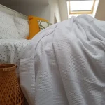 Cuvertura Best Cotton - Gofre, 220x240 cm,100% bumbac, alba - imagine 2