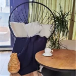 Cuvertura Best Cotton - Pique, 220x240 cm,100% bumbac, bleumarin