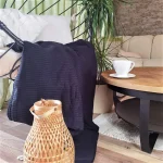 Cuvertura Best Cotton - Pique, 220x240 cm,100% bumbac, bleumarin - imagine 5