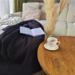 Cuvertura Best Cotton - Pique, 220x240 cm,100% bumbac, bleumarin - imagine 7