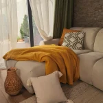 Cuvertura Best Cotton - Pique, 220x240 cm,100% bumbac, ocru - imagine 2