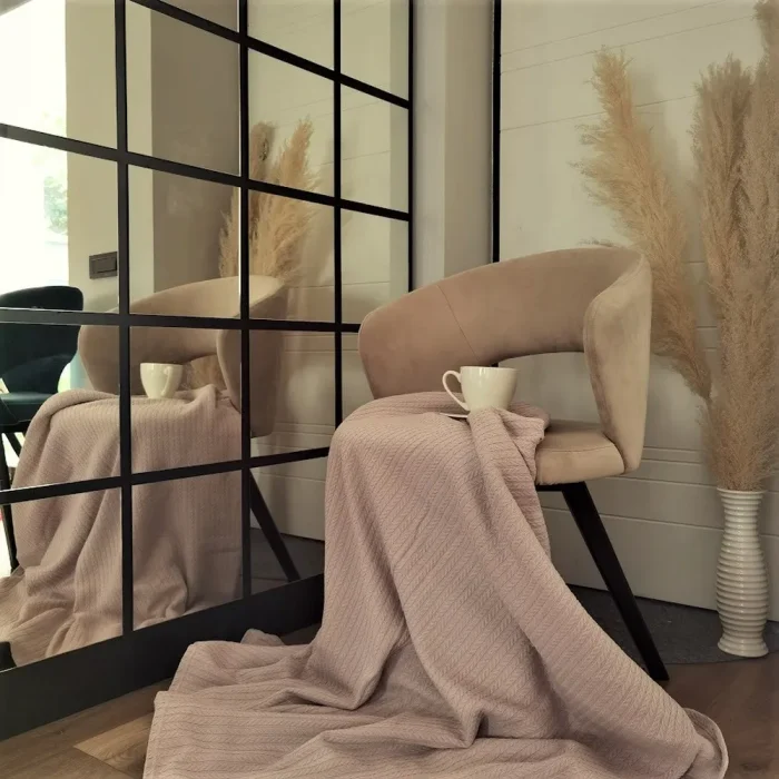 Cuvertura Best Cotton - Pique, 220x240 cm,100% bumbac, champanie - imagine 3