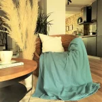 Cuvertura Best Cotton - Pique, 220x240 cm,100% bumbac, aqua marine - imagine 7