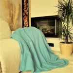 Cuvertura Best Cotton - Pique, 220x240 cm,100% bumbac, aqua marine - imagine 2