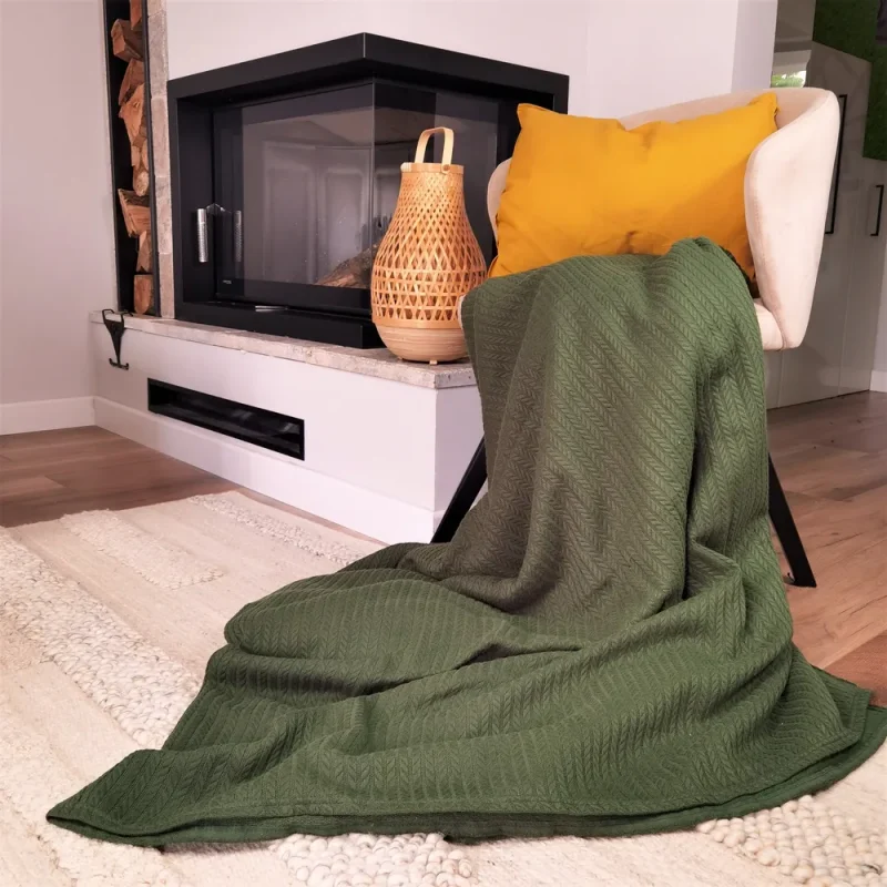 engros-cuvertura pentru pique pat 220x240 cm astoria home bumbac verde brad 2
