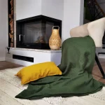 Cuvertura Best Cotton - Pique, 220x240 cm,100% bumbac, verde brad - imagine 5