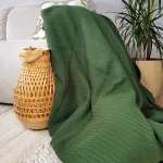 Cuvertura Best Cotton - Pique, 220x240 cm,100% bumbac, verde brad