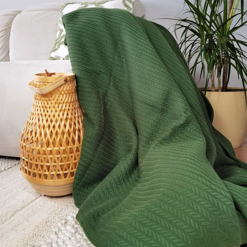 engros-cuvertura pentru pique pat 220x240 cm astoria home bumbac verde brad 9