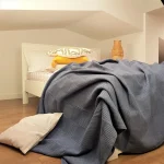 Cuvertura Best Cotton - Gofre, 220x240 cm,100% bumbac, gri antracit