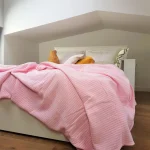 Cuvertura Best Cotton - Pique, 220x240 cm,100% bumbac, roz - imagine 4