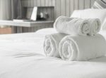 Cearceaf pentru pilota Best Cotton Hotel - Damasc Saten cu dungi de 0.5 cm, 100% bumbac, alb - imagine 9