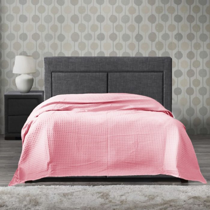 Cuvertura Best Cotton - Fagure, 220x240 cm,100% bumbac, roz - imagine 7