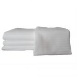 Fata de masa Best Cotton Hotel - rotunda, diametru 150 cm, Damasc, 100% bumbac, latime dungi 1 cm, alb - imagine 3