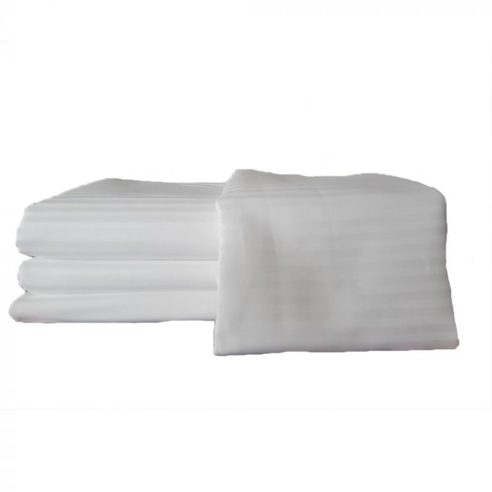 Fata de masa Best Cotton Hotel - rotunda, diametru 150 cm, Damasc, 100% bumbac, latime dungi 1 cm, alb - imagine 3