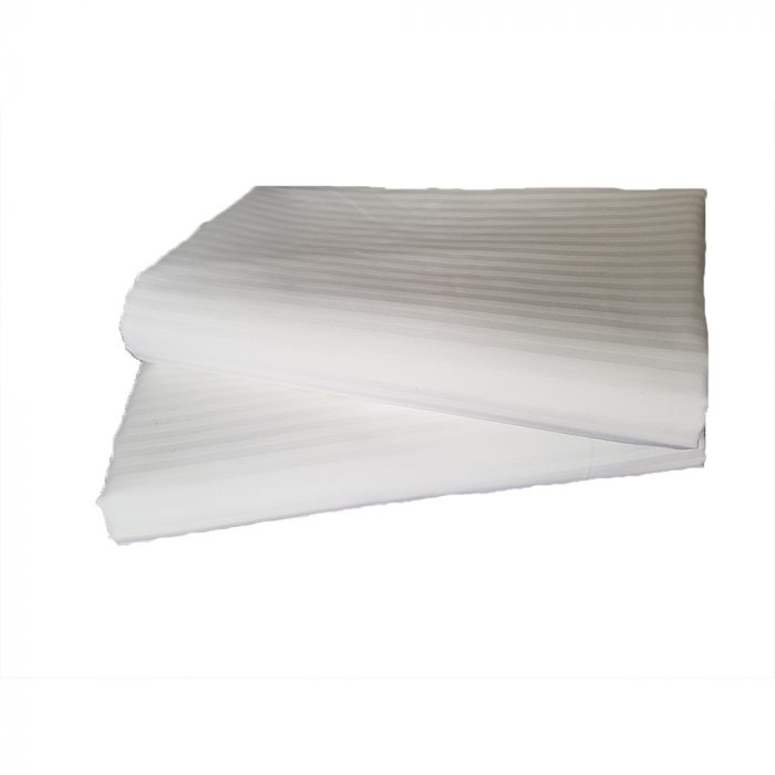 Fata de masa Best Cotton Hotel - 150x240 cm, Damasc Saten, 100% bumbac, alb, dungi cu latime 0.5 cm - imagine 7