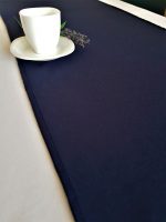 Napron uni pentru masa Best Cotton - 45x180 cm, creton, 100% bumbac , albastru - imagine 3