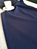 Fata de masa alba cu napron albastru uni Best Cotton Winter 06 - creton, 180x220 cm + 45x180 cm, 100% bumbac - imagine 5