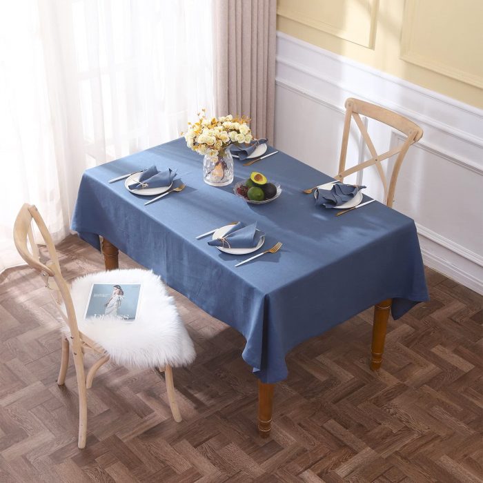 Fata de masa Best Cotton - Percale, 100% Bumbac, albastru - imagine 2