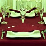 Fata de masa Best Cotton - 180x300 cm, Damasc Saten DeLux, 100% bumbac, burgundy - imagine 2